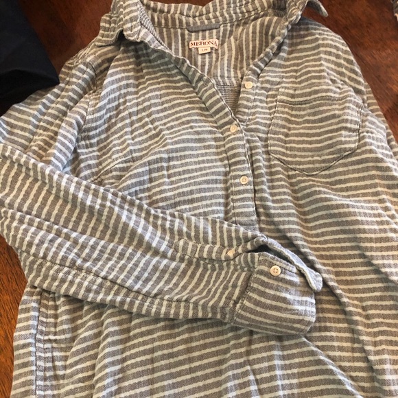 Grey & blue striped tunic - Picture 2 of 2